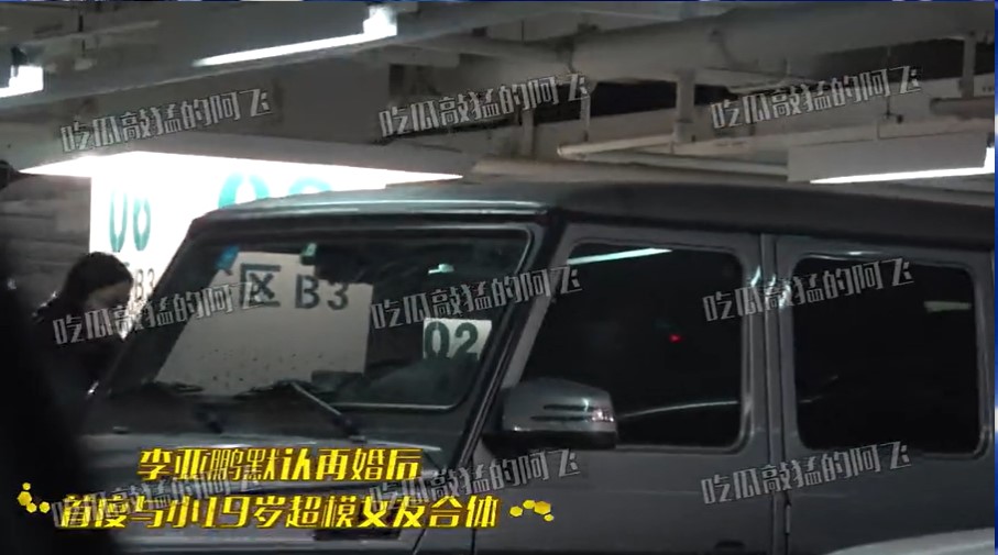 组图：李亚鹏和女友一同乘车外出购物 结束后挽手回家互动有爱_0