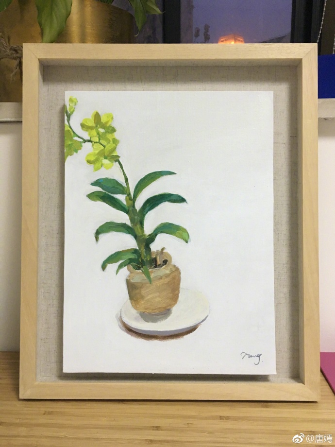 组图:唐嫣晒人生中第一幅画作 网友点赞全能少