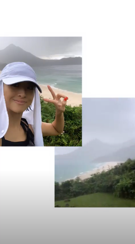 组图：陈奕迅妻子徐濠萦穿连体泳衣秀长腿 海边搭帐篷抓海鲜