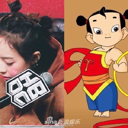 组图萌到犯规宋茜哪吒头现身可爱表情收不住