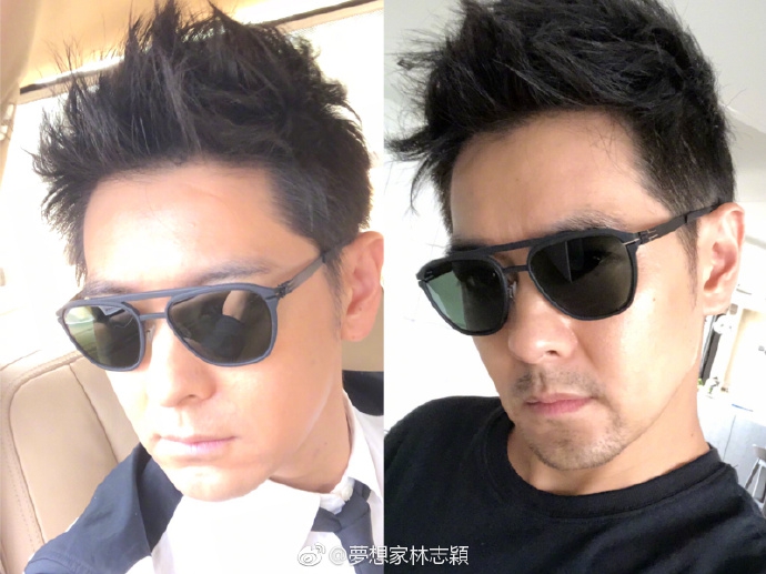 组图:长胡子了!林志颖晒三天前对比照青须微长男人味十足