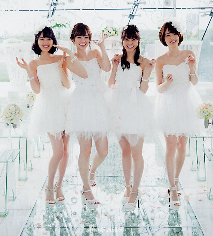 组图乃木坂46婚纱写真曝光白纱加身个个似小公主