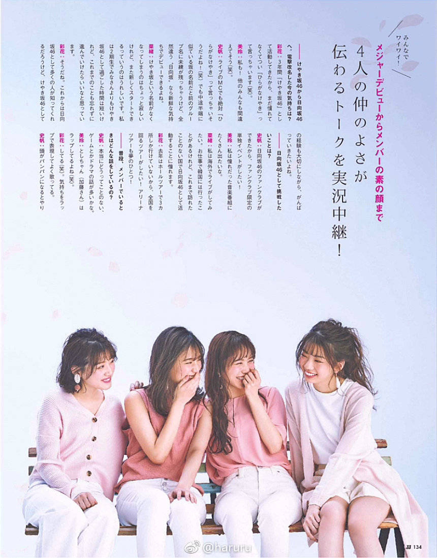组图：日向坂46成员共拍杂志 樱花妆容展示甜美气息
