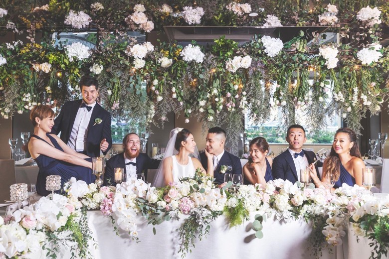 组图：梁家树爱女梁靖琪结婚 古天乐欧阳震华等众星到场祝贺