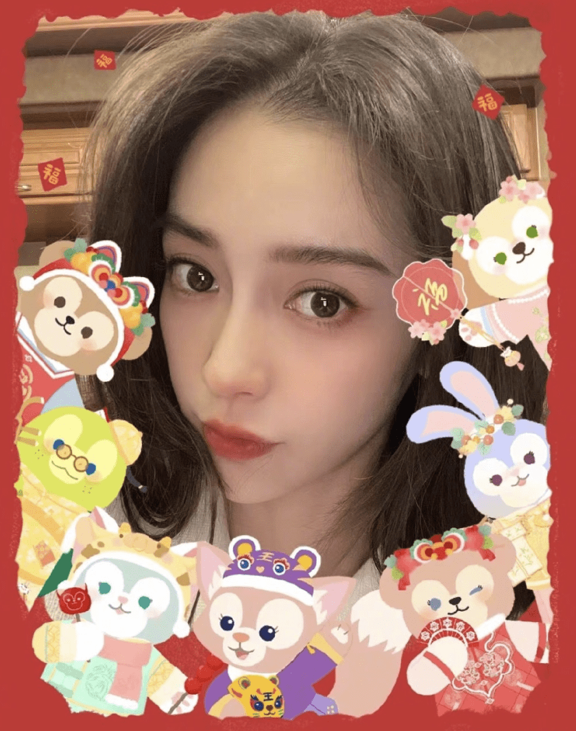 组图：Angelababy晒自拍迎新年状态好 巧笑嫣然未受婚变影响_4
