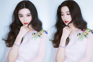 仙女来袭！范冰冰穿白色纱裙眼神妩媚