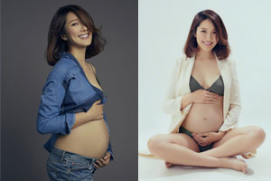 李亚男晒唯美孕肚写真：每一刻都很珍贵