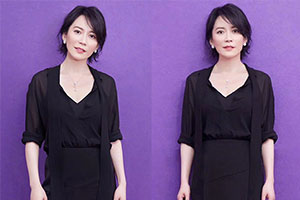 俞飞鸿一袭黑裙完美展现端庄典雅