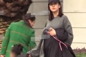 陈赫再当爹？张子萱挺巨肚接女儿放学