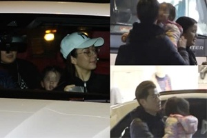 郭富城带两岁女儿吃火锅 主动抱娃不让老婆岳母辛劳