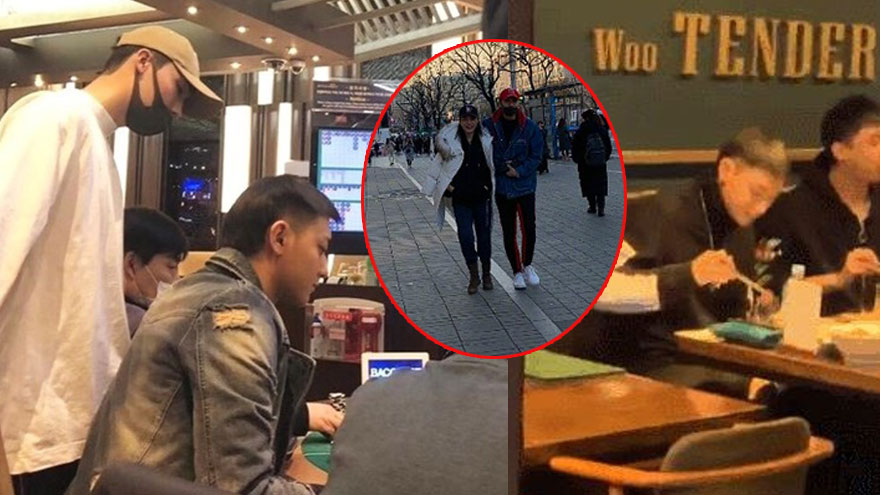 黄子韬与妈妈同游韩国频被偶遇 母子二人亲密逛街