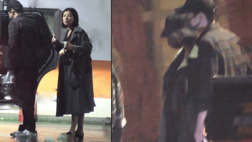 高圆圆孕肚照曝光 腹部隆起明显获老公赵又廷小心搀扶