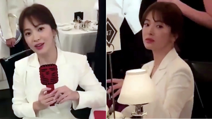 女强人范儿!宋慧乔现身纽约时装周 白色西服尽显干练