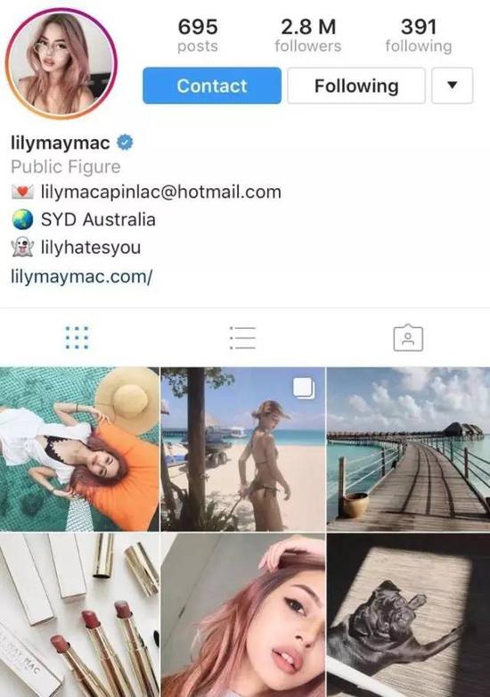 澳洲芭比Lily Maymac:一个吓得朴灿烈取关的女子