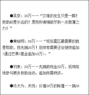 吴京的腾讯微博能找到他和妻子谢楠为雅安就在捐款的微博内容。