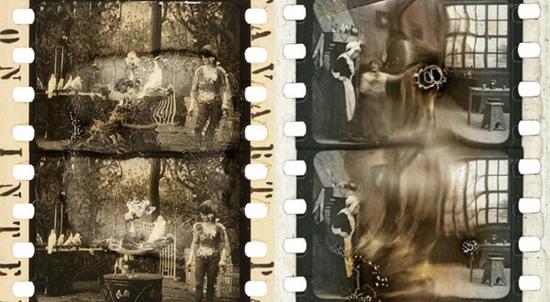 已损坏的硝酸盐胶片