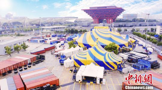 航拍马戏大帐篷。官方供图