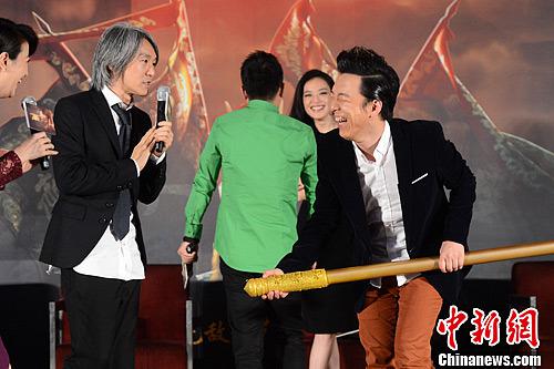 黄渤的表演曾获得周星驰肯定(资料图)&nbsp;中新社发 李学仕 摄