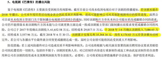 影视公司半年报总结:现金少质押多 变卖资产过