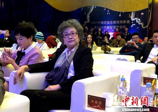 图为国家一级演员宋春丽出席2017中国好演员推选表彰会。 张玲 摄