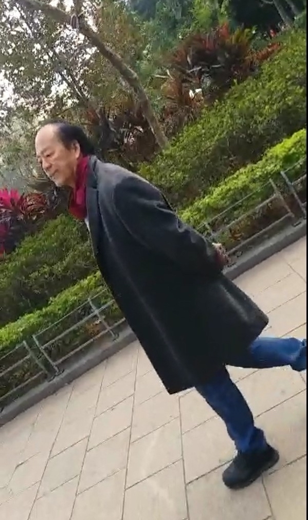 网友爆料称自己在铜锣湾维园偶遇狄龙。