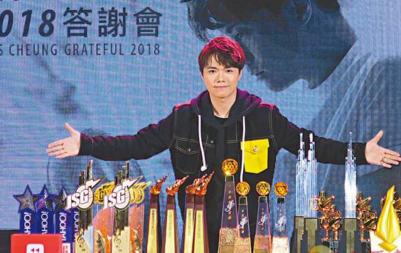 张敬轩成为今年乐坛大赢家,因此举办答谢宴