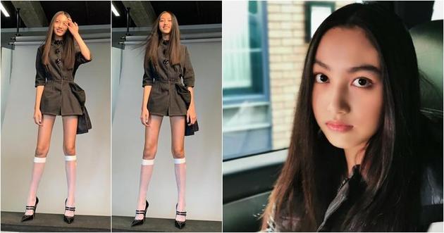 任达华与名模琦琦的女儿任晴佳愈大愈漂亮,而且天生长腿,不知道将来会不会成为新一代名模
