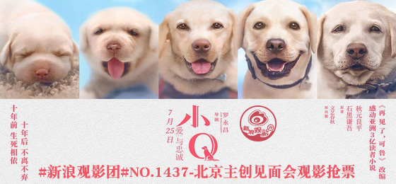 新浪观影团《小Q》嘉华影城主创见面会免费抢票