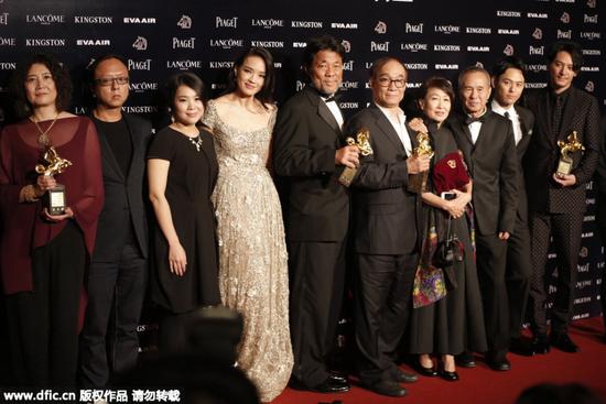 《聂隐娘》成最大赢家，获得最佳影片奖，这是侯孝贤导演七次入围后第一次拿到最佳影片。