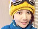 梁静茹假期滑雪心情好