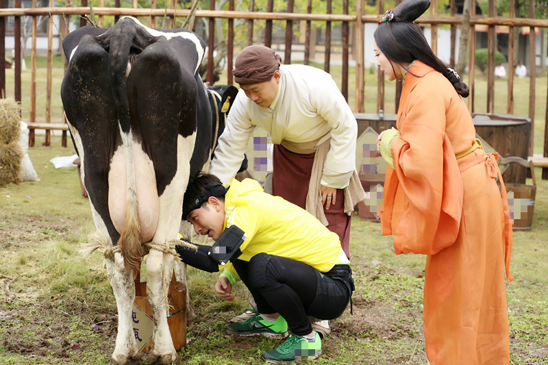 《加速》贾乃亮为钱折腰 唱神曲变挤奶工