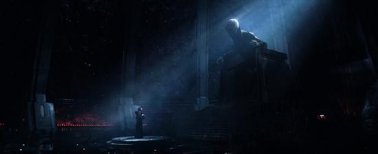 至尊领袖斯诺克(Supreme Leader Snoke)会见凯洛·任(Kylo Ren)