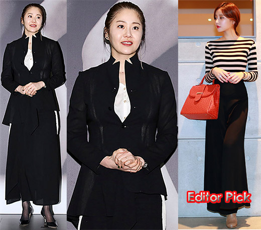 韩情脉脉:金荷娜等明星演绎黑色时尚