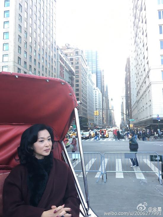 金星庆祝结婚纪念日 晒与洋老公自拍(图)|金星