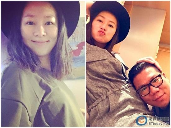 张棋惠16日剖腹产下女儿