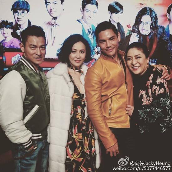 《澳门风云3》主演现身庆功