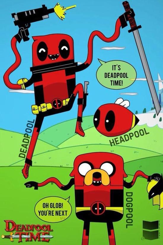 粉丝都很喜欢死侍和《探险时光》的交叉