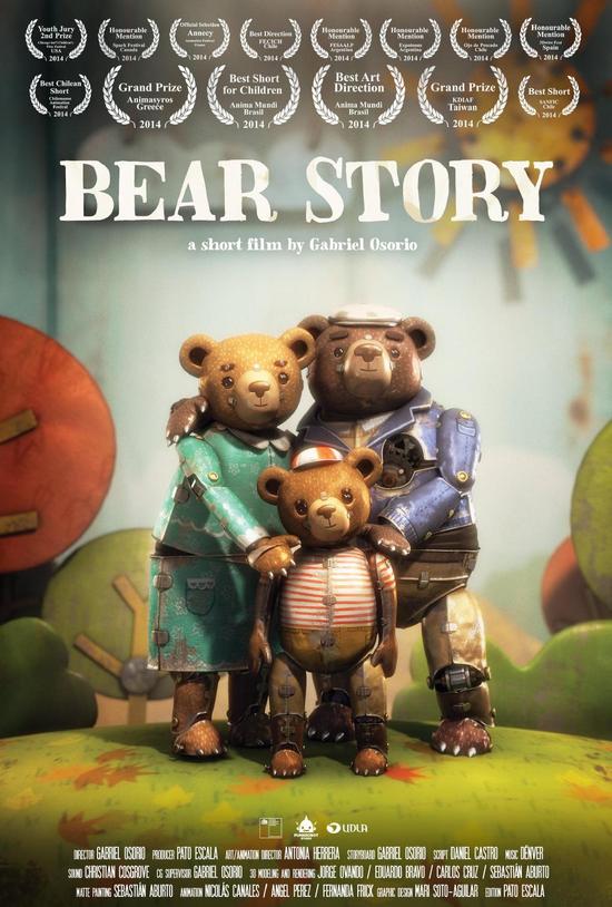 《熊的故事》获最佳短片 智利首获小金人|熊的
