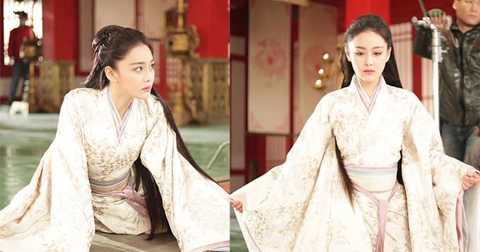 《思美人》花絮照  张馨予自带罚跪神器