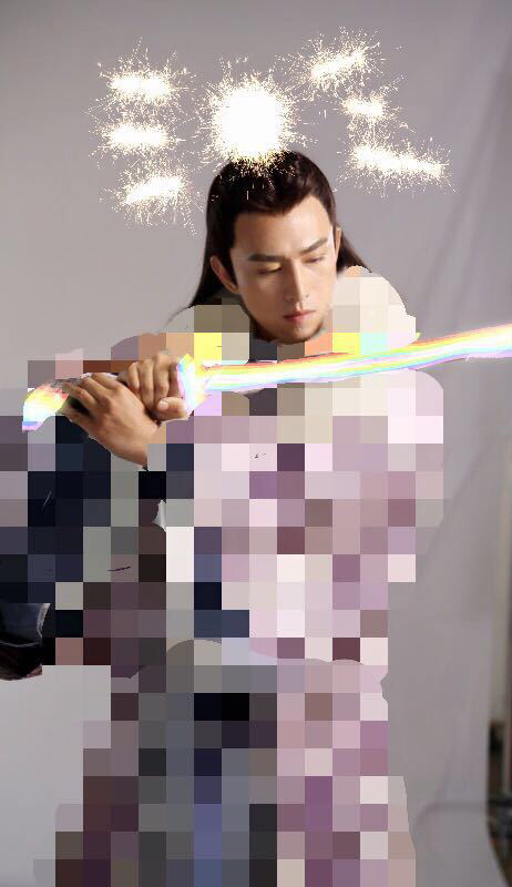 张晓晨“马赛克”照