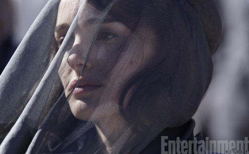 头戴面纱的娜塔莉·波特曼