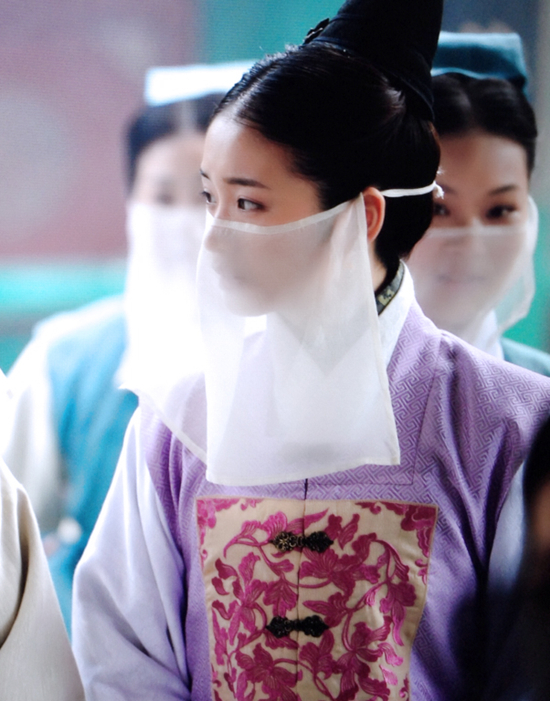 彭豆豆薄纱遮面 气质清新 