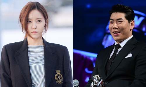 T-ARA成员孝敏、姜正浩