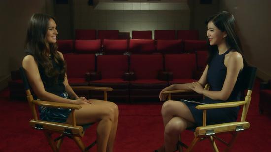 周玲安探班《忍者神龟》剧组  对话梅根·福克斯