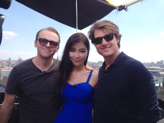 周玲安探班《碟中谍5》维也纳首映礼  对话汤姆克鲁斯，西蒙佩吉