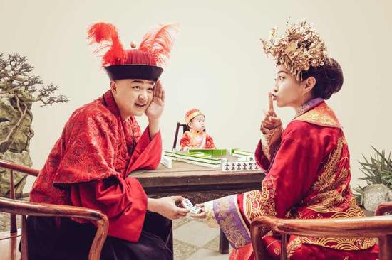 包贝尔包文婧夫妇结婚照片
