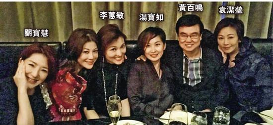 黄百鸣70岁生日,汤宝如、袁洁莹、李蕙敏、关宝慧等一齐跟他庆祝。