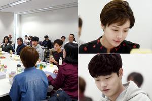 韩剧《好运罗曼史》排练 黄正音短发亮相