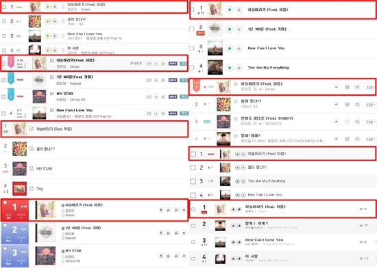 郑恩地专辑 8大音源周榜排名