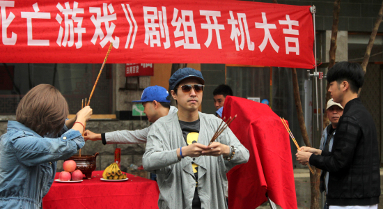 李威在开机仪式